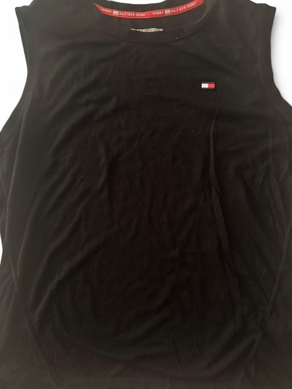 Tommy Hilfiger Black Sleeveless Logo Woman’s Muscle Tank